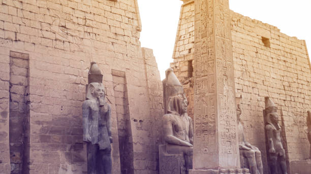 istock obelisk column at Luxor temple entrance with pharoah scultures background 1255746801
