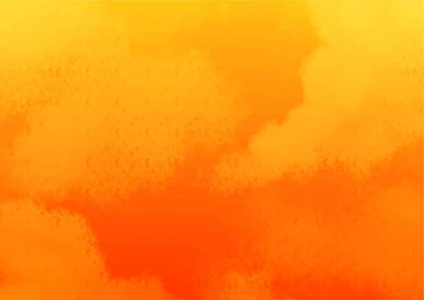 istock beautiful sky background, watercolor painting 1255748666