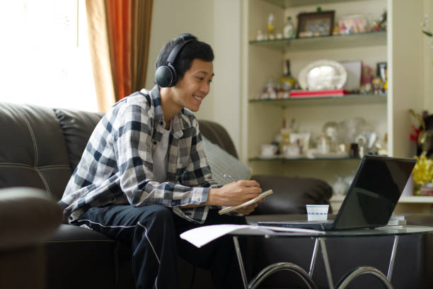 istock Home office and studying of online class 1255754814