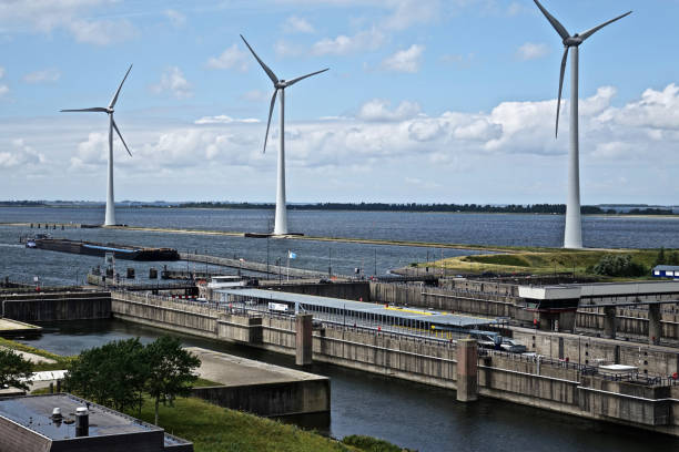 istock The hydraulic works in de regio Zeeland 1255757692
