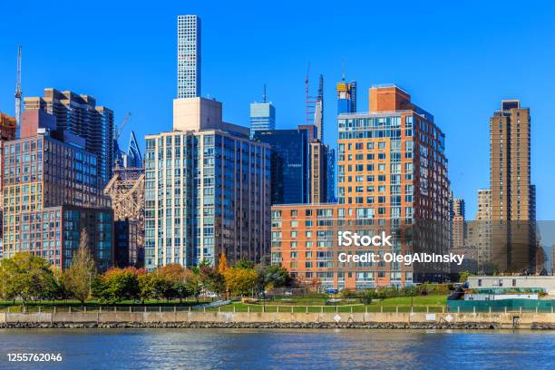 New York City Skyline With Residential Highrises Of Manhattan East Side New York Usa Stock Photo - Download Image Now