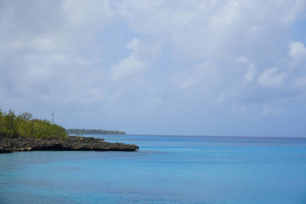 istock Turquoise blue sea water 1255763189