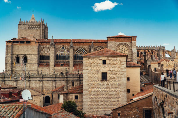 istock Avila, Castile and Leon, Spain. Medieval Avila Castle from inside. 1255763654