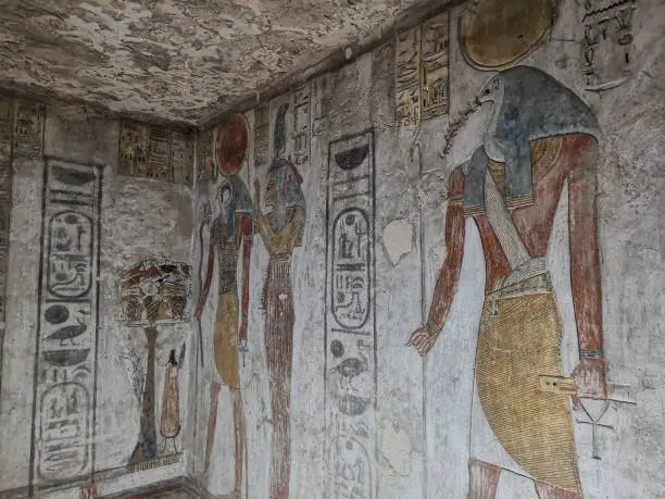 Photo of the tomb KV14, the tomb of the Egyptian pharaoh Tausert and her successor Setnakhtu, Valley of the Kings