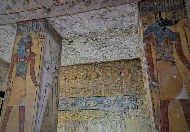 Photo of the tomb KV14, the tomb of the Egyptian pharaoh Tausert and her successor Setnakhtu, Valley of the Kings