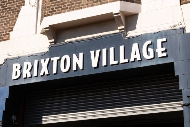 Brixton Village Brixton Village sign. brixton stock pictures, royalty-free photos & images