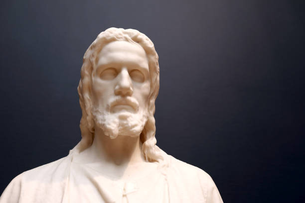 istock Marble statue of Jesus Christ 1255767841