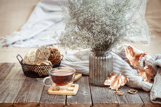 istock still life autumn cozy composition with tea 1255768904