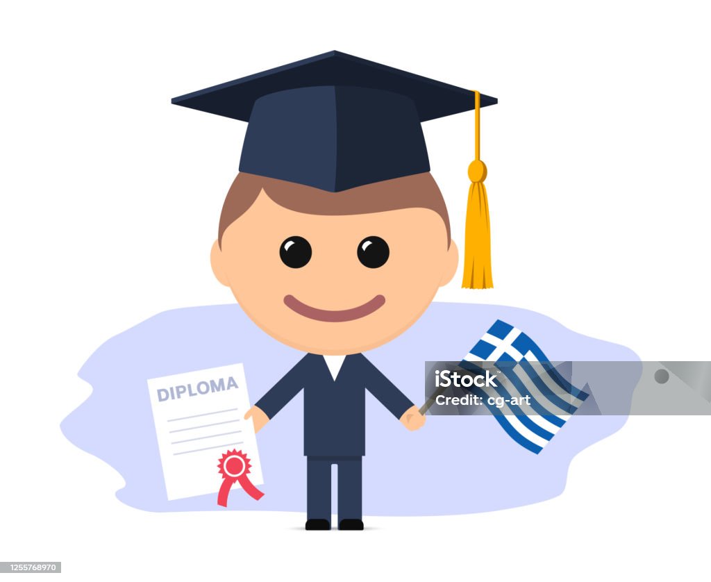 Phim Hoạt Hình Tốt Nghiệp Với Mũ Tốt Nghiệp Giữ Bằng Tốt Nghiệp Và ...