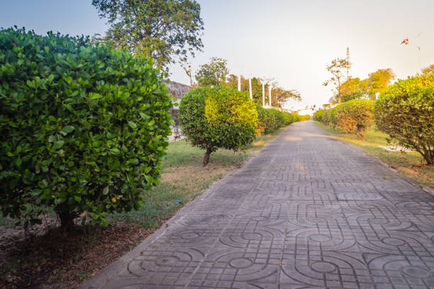 istock Phi Sua Samut Fortress or Pom Phi Sua Samut is a fortress island on the Chao Phraya river and now being turned into a tourist attraction. 1255774844