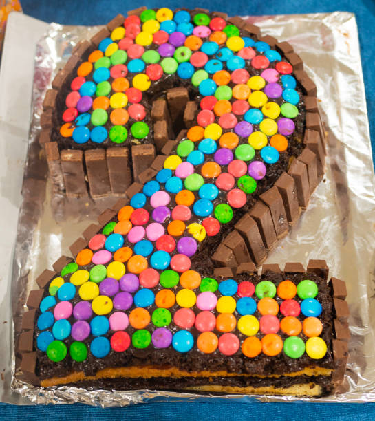 istock Picture of a cake celebrating 2 years 1255779146