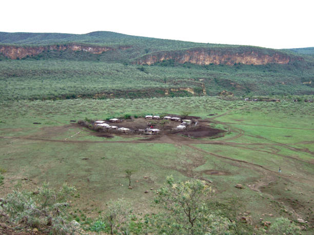 istock Masai Village in the Great Rift Valley 1255783230