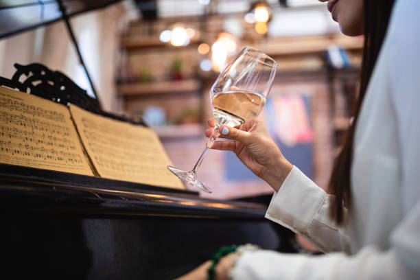 istock Appreciate art in music and wine 1255786071