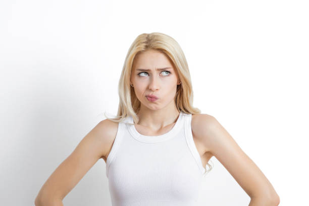 Doubtful young woman