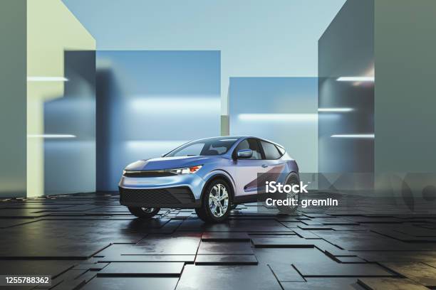Generic Modern Car As Product Shot Stock Photo - Download Image Now - Car, New, Sports Utility Vehicle