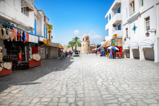 Street in Sousse, Tunisia Street in Sousse, Tunisia sousse tunisia stock pictures, royalty-free photos & images