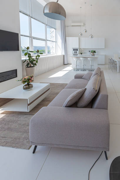 istock Cozy luxury modern interior design of a studio apartment 1255791212