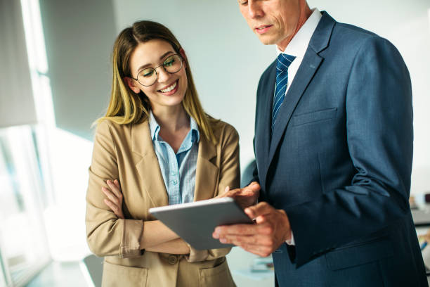 istock Two business person discussing about future plans 1255794779