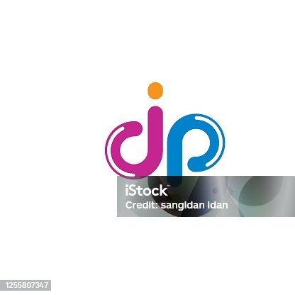 istock dp letter logo icon illustration vector 1255807347