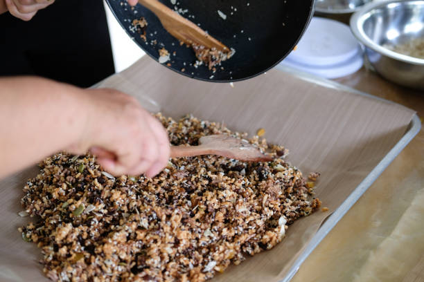 istock cooking cereal seed for making cereal granula muesli bar 1255814177