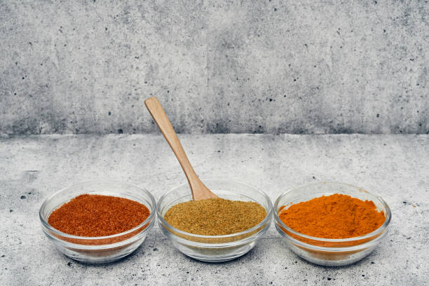 istock Spices and spices in glass saucers. Cooking and kitchen. 1255815117
