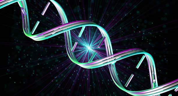 istock 3D medical background with abstract DNA strand 1255815523