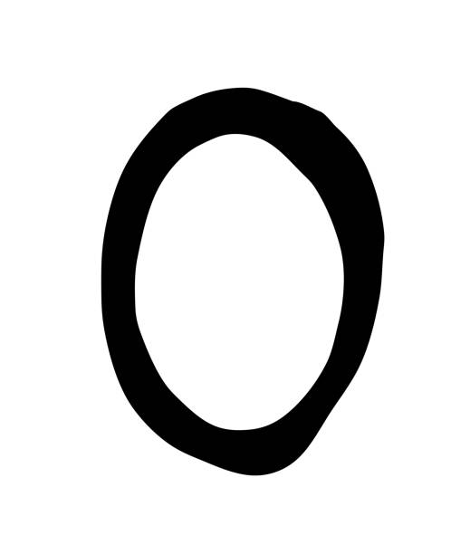 istock Bright English font. Vector. Linear, contour, volumetric number. Font for ingenious design projects. Cartoon style. Education. 1255817086
