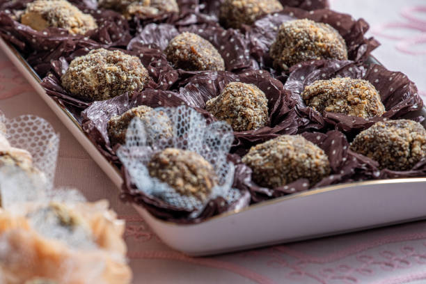 istock Vegan birthday party sweets with dark chocolate 1255819518