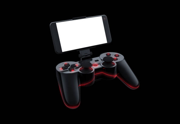 istock Playing videogame on the smartphone 1255826986