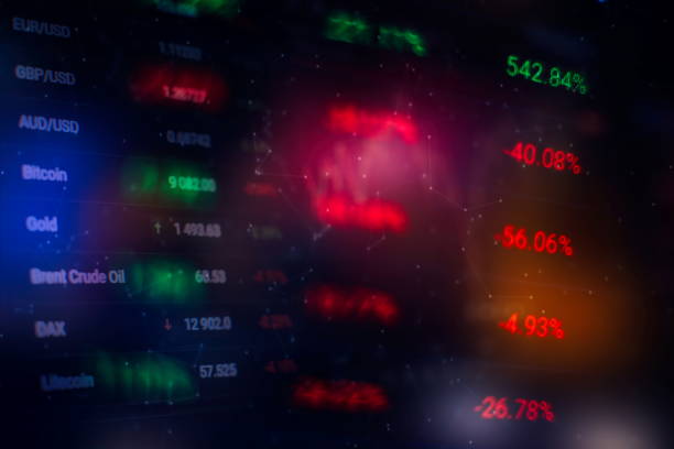 istock Stock market chart. Business graph background. Forex trading business. 1255843447