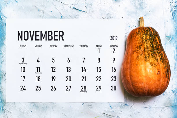 istock November 2020 monthly calendar on wood 1255843528