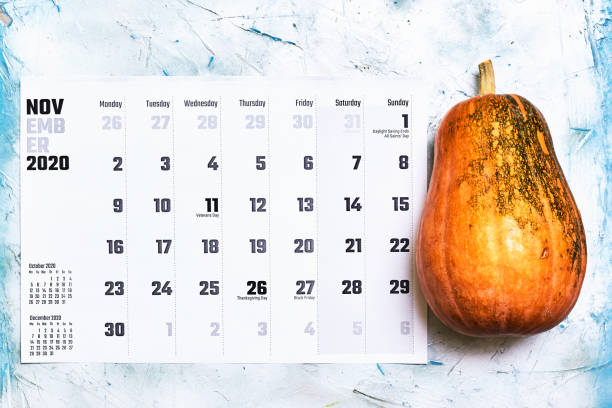 istock November 2020 monthly calendar on wood 1255843554