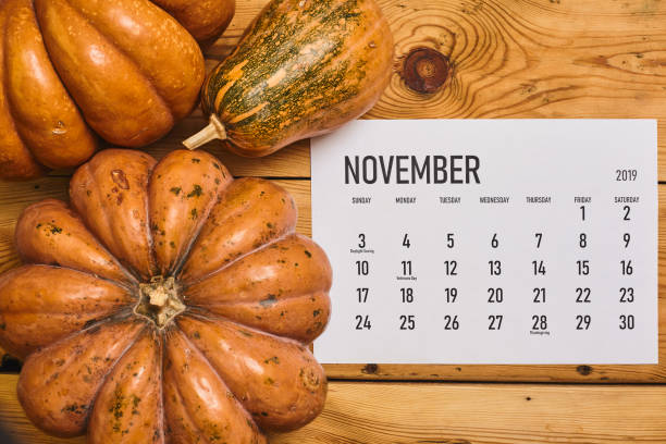 istock November 2020 monthly calendar on wood 1255845001