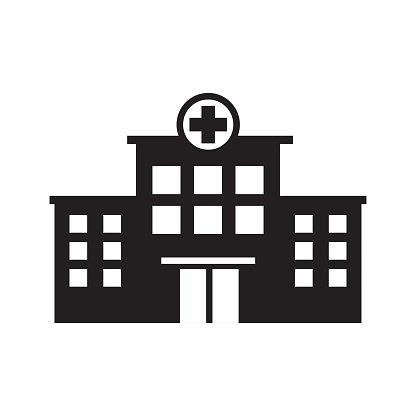 hospital building icon vector template
