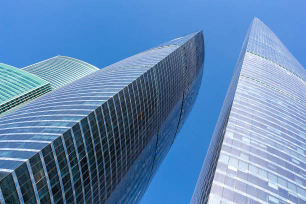 istock Low angle view of skyscrapers 1255848581