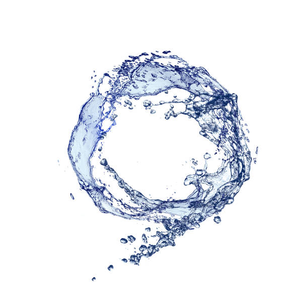 istock 3D illustration of a circle of water 1255849694