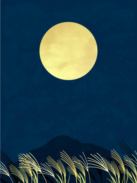 月の風景。 - 月見点のイラスト素材／クリップアート素材／マンガ素材／アイコン素材