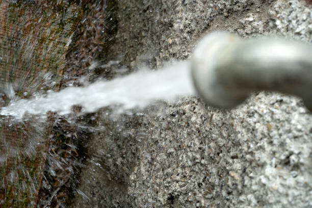 istock open outdoor water tap close up 1255861632