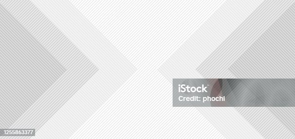 istock Abstract background white and gray square  with lines pattern 1255863377