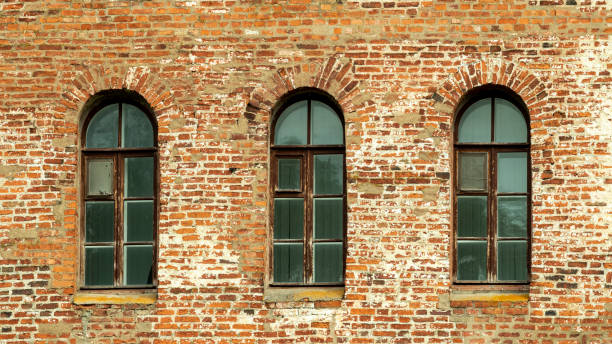 istock Windows of the tower in the Gothic style 1255864505