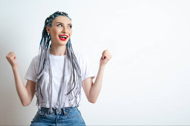 istock Excited woman with happy facial expression 1255864934
