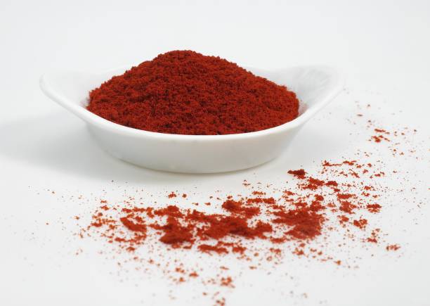 istock Paprika Powder, capsicum annuum against White Background 1255874822