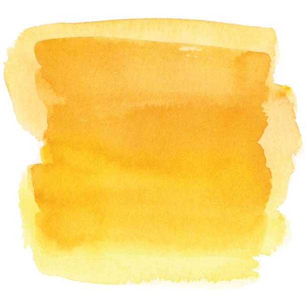 Watercolor yellow background vector art illustration