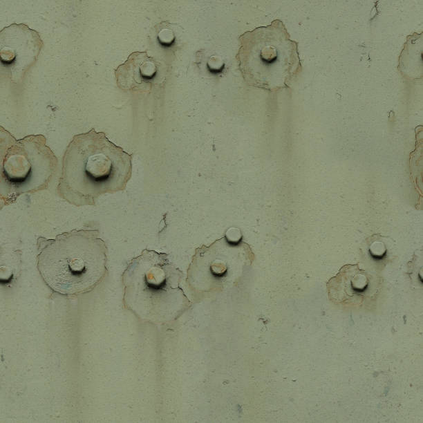 istock Seamless Green Grungy Military Metal Texture 1255876704