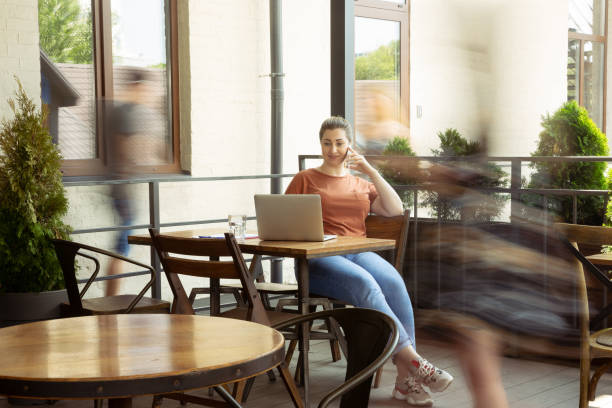 istock Caucasian female inclusive plus-size model in her daily routine. Realness, tolerance, lifestyle 1255876802