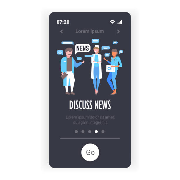 istock doctors team chatting during meeting discussing daily news chat bubble communication 1255878951