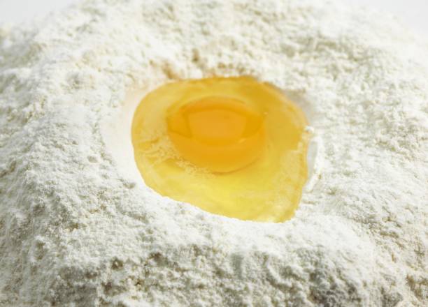 istock Wheat Flour and Egg, Ingredients for Cake's Recipe 1255879427