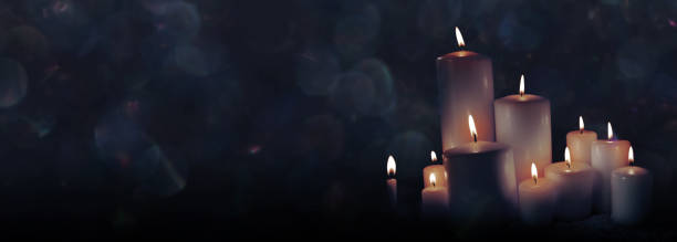 Burning candles a sign of hope