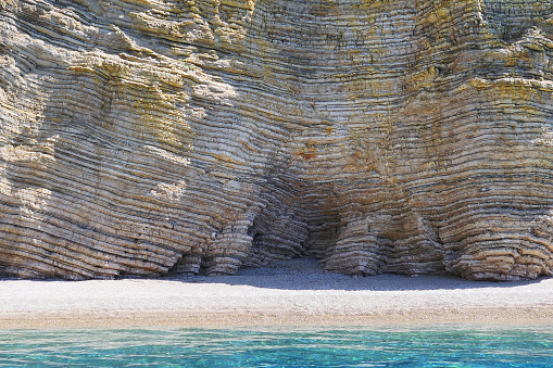 Paradise beach at Corfu island (Greece). turquoise colored mediterranean sea.