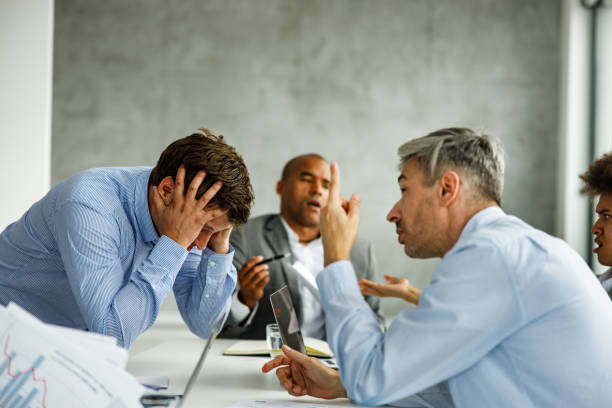 istock Problems of economic crisis in the office! 1255896242
